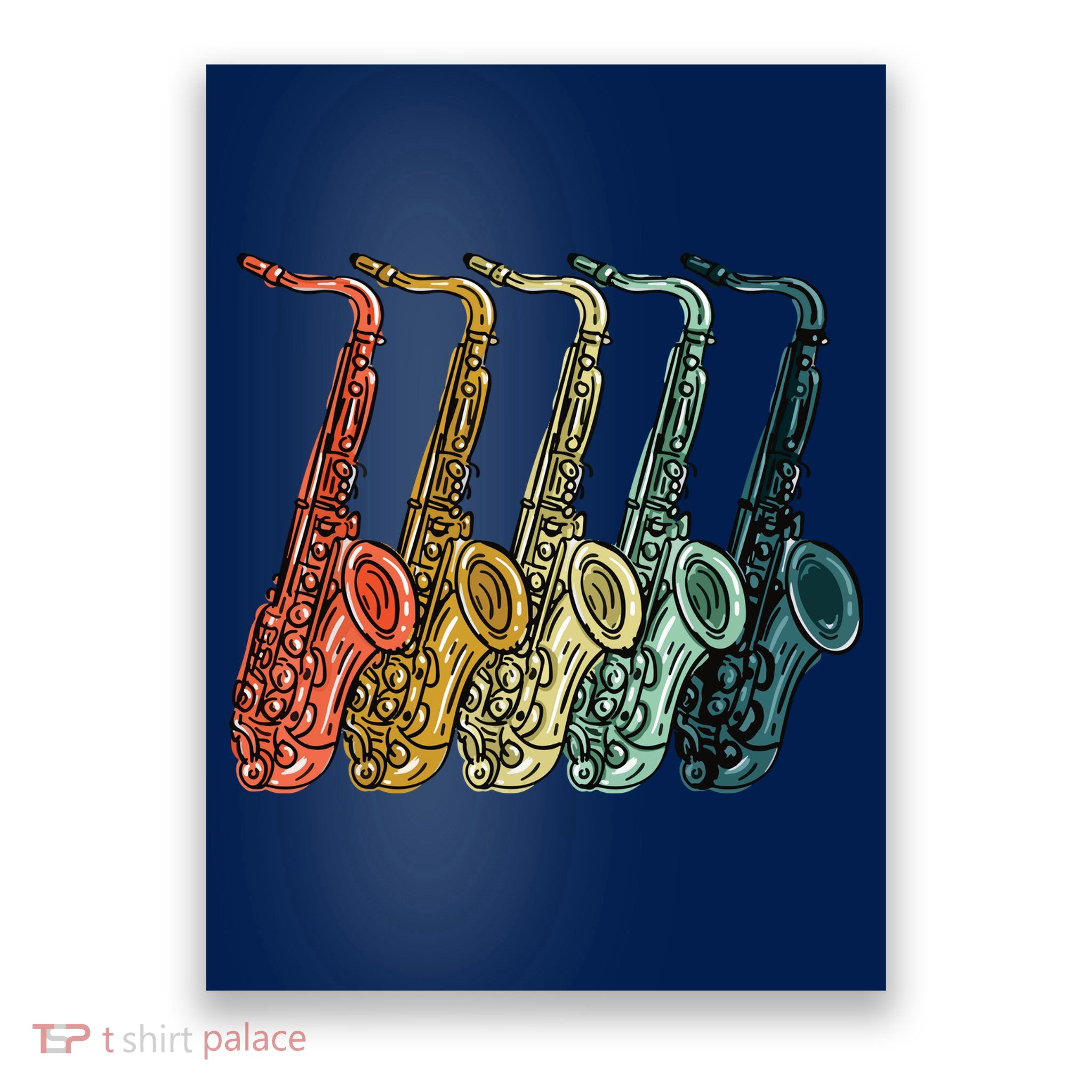 Cool Saxophone For Men Women Vintage Saxophone Player Poster