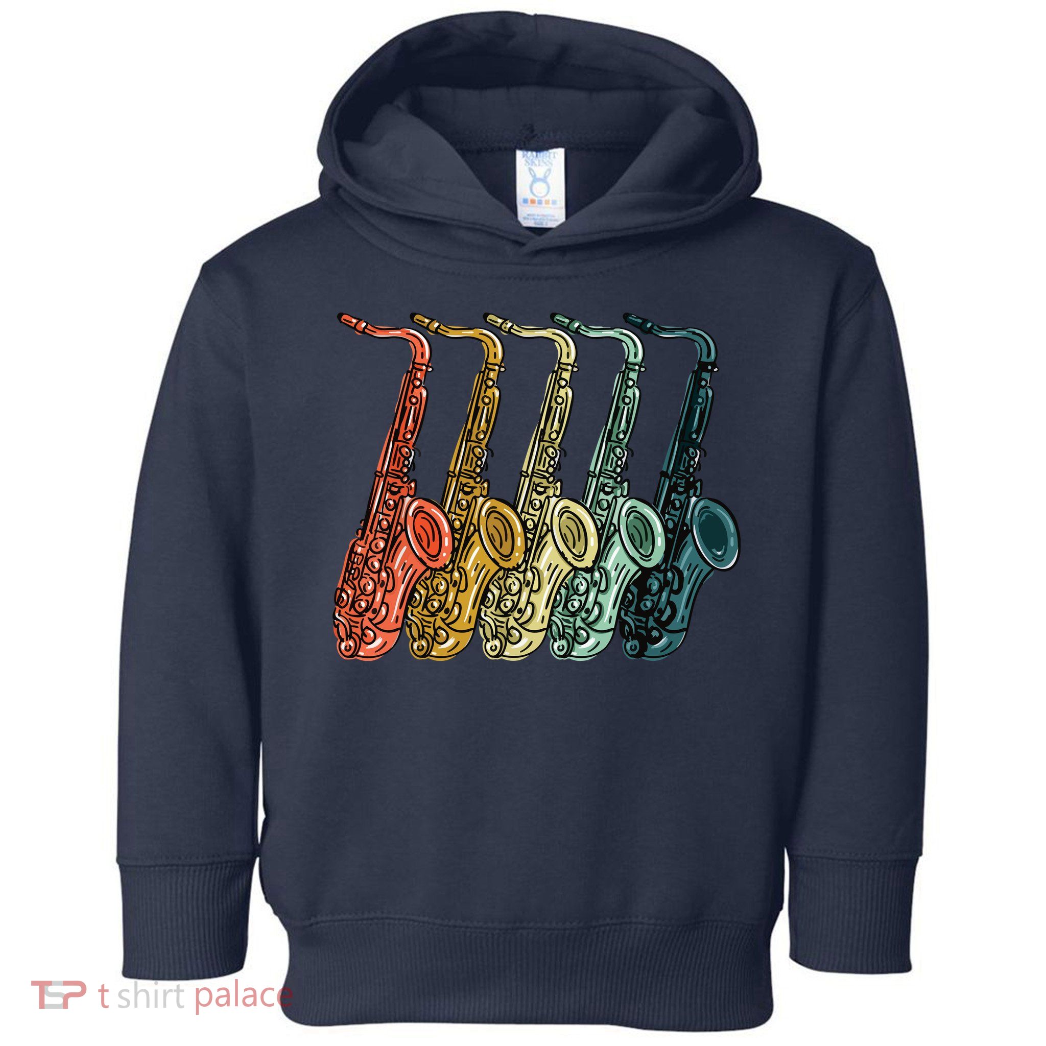 Cool Saxophone For Men Women Vintage Saxophone Player Toddler Hoodie