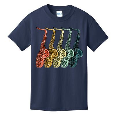 Cool Saxophone For Men Women Vintage Saxophone Player Kids T-Shirt