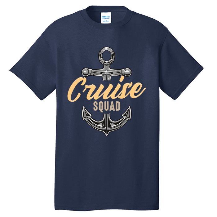 Cruise Squad Funny Cruising Ship Vacation Matching Cute Tall T-Shirt