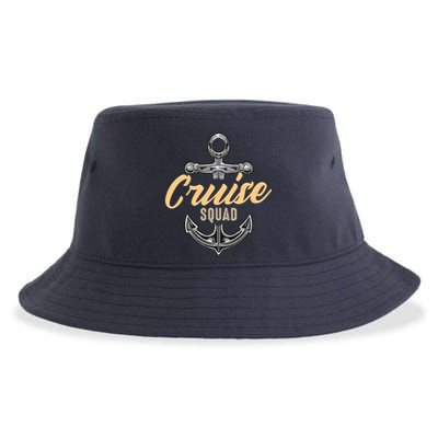 Cruise Squad Funny Cruising Ship Vacation Matching Cute Sustainable Bucket Hat