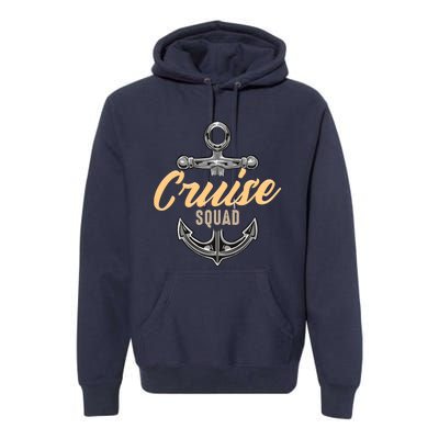 Cruise Squad Funny Cruising Ship Vacation Matching Cute Premium Hoodie