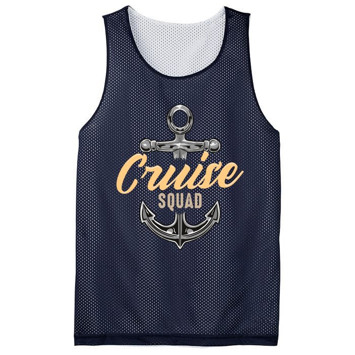 Cruise Squad Funny Cruising Ship Vacation Matching Cute Mesh Reversible Basketball Jersey Tank