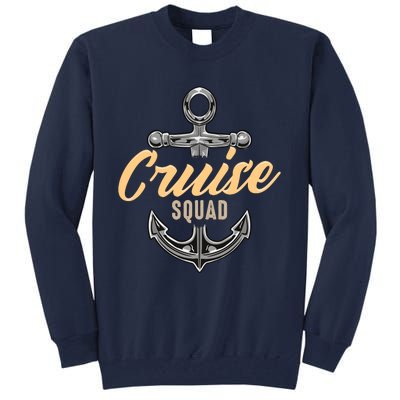 Cruise Squad Funny Cruising Ship Vacation Matching Cute Tall Sweatshirt