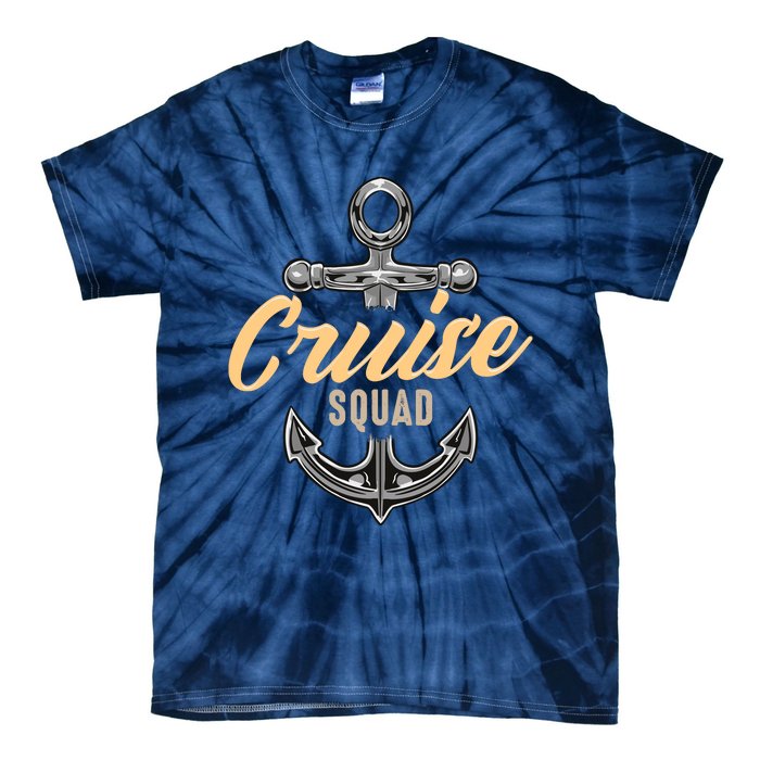 Cruise Squad Funny Cruising Ship Vacation Matching Cute Tie-Dye T-Shirt