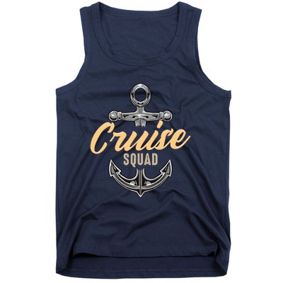 Cruise Squad Funny Cruising Ship Vacation Matching Cute Tank Top