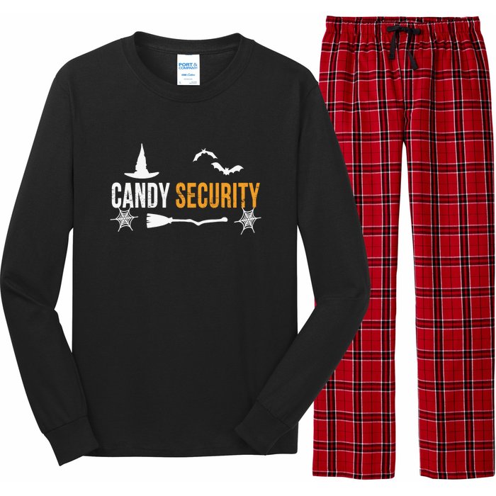 Candy Security | Funny Halloween 2024 Long Sleeve Pajama Set