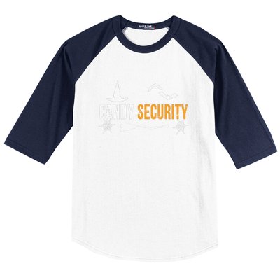 Candy Security | Funny Halloween 2024 Baseball Sleeve Shirt