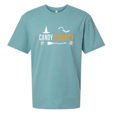 Candy Security | Funny Halloween 2024 Sueded Cloud Jersey T-Shirt