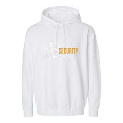 Candy Security | Funny Halloween 2024 Garment-Dyed Fleece Hoodie