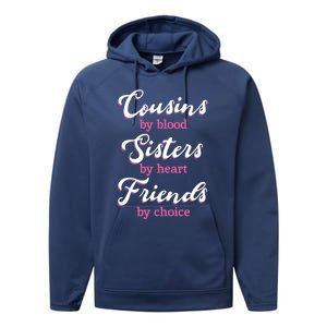 Cousins Sisters Friends Relatives Family Niece Aunt Uncle Gift Performance Fleece Hoodie