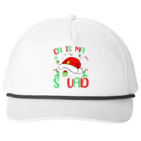 Christmas Squad Family Group Matching Christmas Pajama Party Snapback Five-Panel Rope Hat