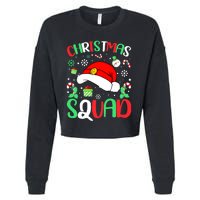 Christmas Squad Family Group Matching Christmas Pajama Party Cropped Pullover Crew