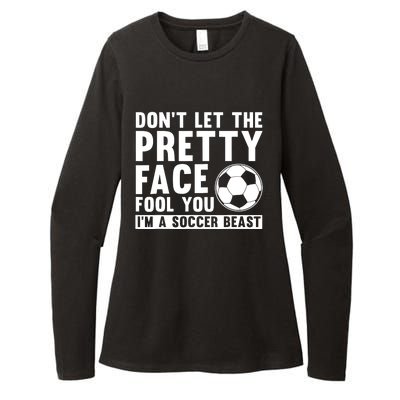 Cool Soccer For Wo Teen Soccer Lover Player Sports Womens CVC Long Sleeve Shirt