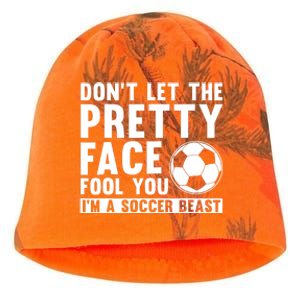 Cool Soccer For Wo Teen Soccer Lover Player Sports Kati - Camo Knit Beanie