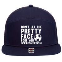 Cool Soccer For Wo Teen Soccer Lover Player Sports 7 Panel Mesh Trucker Snapback Hat