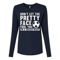 Cool Soccer For Wo Teen Soccer Lover Player Sports Womens Cotton Relaxed Long Sleeve T-Shirt