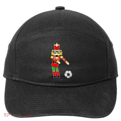 Christmas Soccer Flossing 7-Panel Snapback Hat