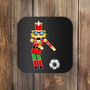 Christmas Soccer Flossing Coaster