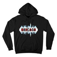 Chicago Skyline Flag City Illinois Souvenir Hoodie