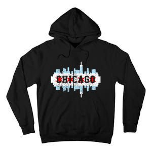 Chicago Skyline Flag City Illinois Souvenir Tall Hoodie