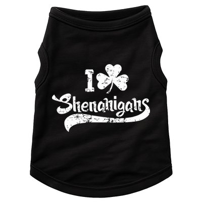 Clover Shenanigans Funny Irish Clover St Saint Patricks Day Doggie Tank