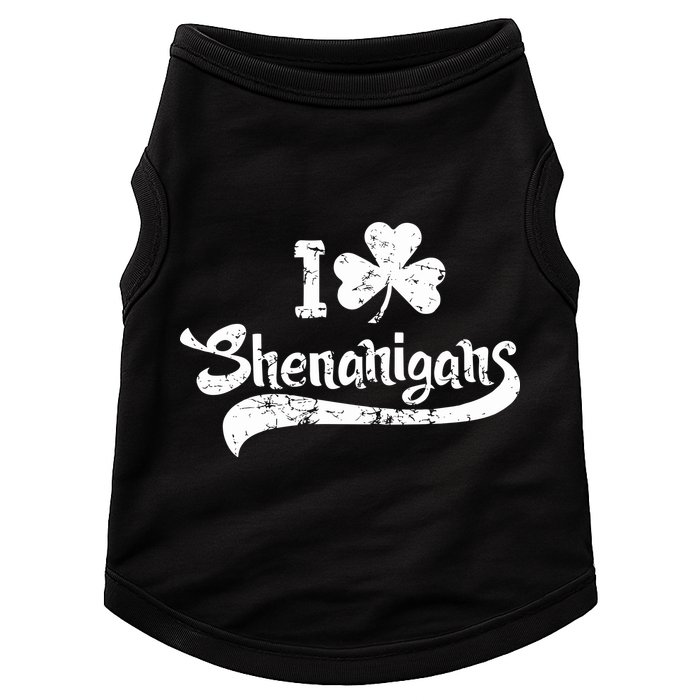 Clover Shenanigans Funny Irish Clover St Saint Patricks Day Doggie Tank