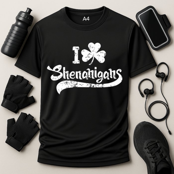 Clover Shenanigans Funny Irish Clover St Saint Patricks Day Performance Shirt