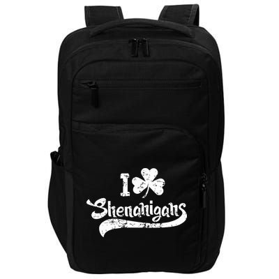 Clover Shenanigans Funny Irish Clover St Saint Patricks Day Impact Tech Backpack