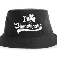 Clover Shenanigans Funny Irish Clover St Saint Patricks Day Sustainable Bucket Hat