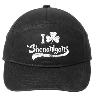Clover Shenanigans Funny Irish Clover St Saint Patricks Day 7-Panel Snapback Hat