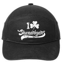 Clover Shenanigans Funny Irish Clover St Saint Patricks Day 7-Panel Snapback Hat