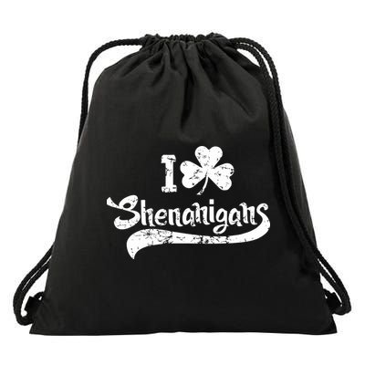 Clover Shenanigans Funny Irish Clover St Saint Patricks Day Drawstring Bag