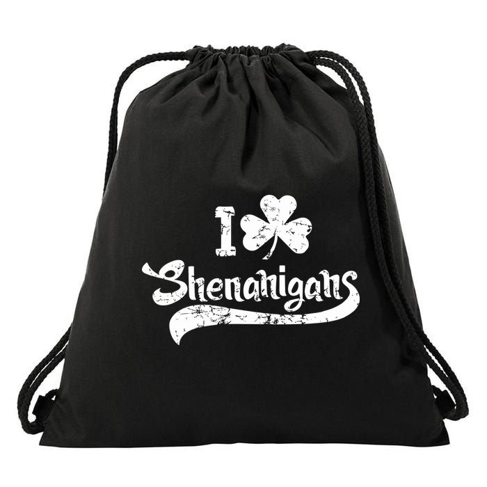 Clover Shenanigans Funny Irish Clover St Saint Patricks Day Drawstring Bag