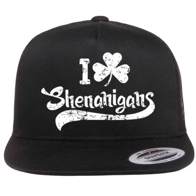 Clover Shenanigans Funny Irish Clover St Saint Patricks Day Flatbill Hat