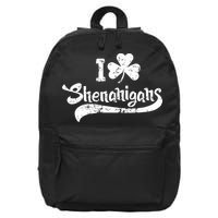 Clover Shenanigans Funny Irish Clover St Saint Patricks Day 16 in Basic Backpack