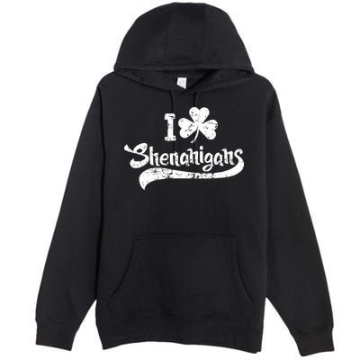 Clover Shenanigans Funny Irish Clover St Saint Patricks Day Premium Pullover Hoodie
