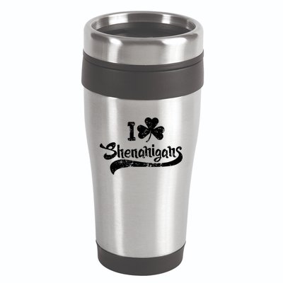 Clover Shenanigans Funny Irish Clover St Saint Patricks Day 16oz Travel Tumbler
