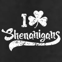 Clover Shenanigans Funny Irish Clover St Saint Patricks Day Large Microfiber Waffle Golf Towel