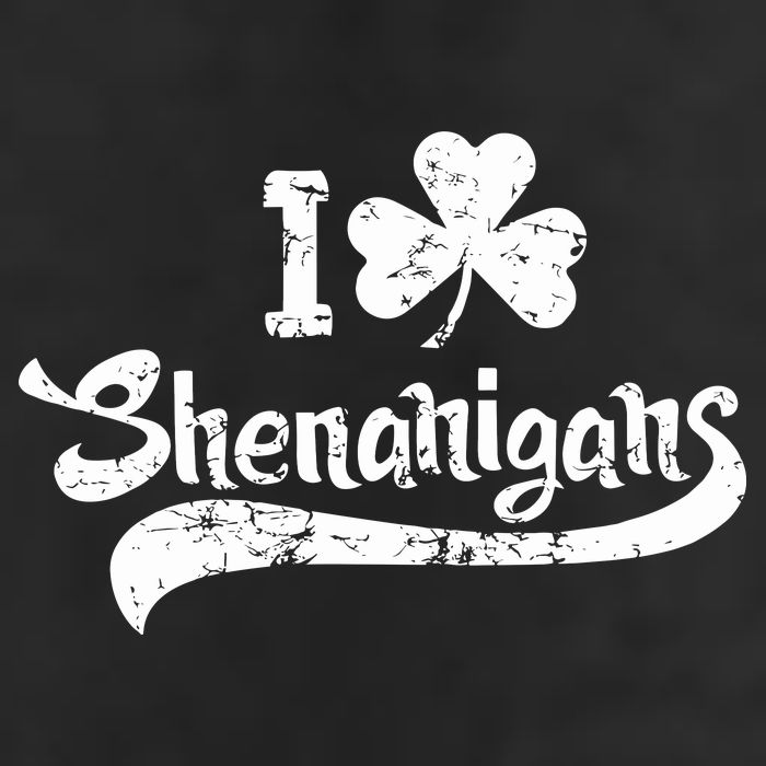 Clover Shenanigans Funny Irish Clover St Saint Patricks Day Large Microfiber Waffle Golf Towel