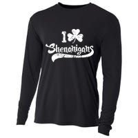 Clover Shenanigans Funny Irish Clover St Saint Patricks Day Cooling Performance Long Sleeve Crew