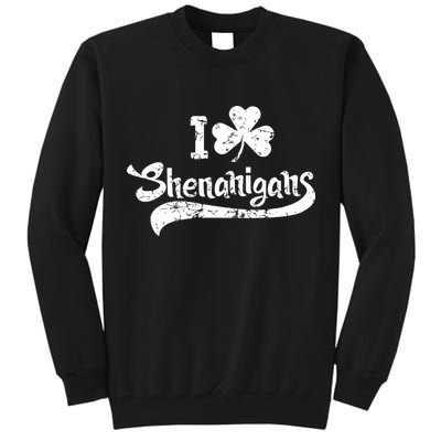 Clover Shenanigans Funny Irish Clover St Saint Patricks Day Tall Sweatshirt