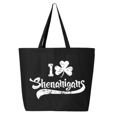 Clover Shenanigans Funny Irish Clover St Saint Patricks Day 25L Jumbo Tote