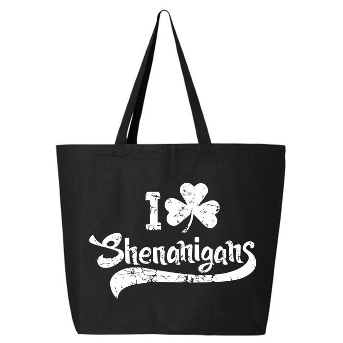 Clover Shenanigans Funny Irish Clover St Saint Patricks Day 25L Jumbo Tote