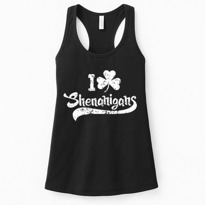 Clover Shenanigans Funny Irish Clover St Saint Patricks Day Womens Tank Top