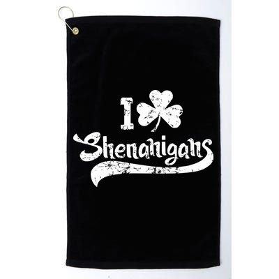 Clover Shenanigans Funny Irish Clover St Saint Patricks Day Golf Towel