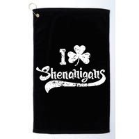 Clover Shenanigans Funny Irish Clover St Saint Patricks Day Golf Towel