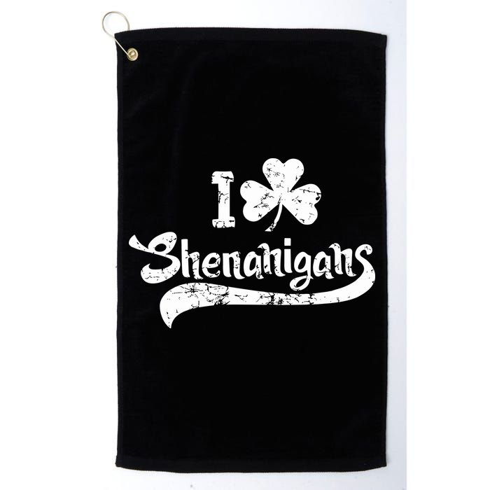 Clover Shenanigans Funny Irish Clover St Saint Patricks Day Golf Towel