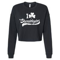 Clover Shenanigans Funny Irish Clover St Saint Patricks Day Cropped Pullover Crew