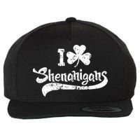 Clover Shenanigans Funny Irish Clover St Saint Patricks Day Wool Snapback Cap